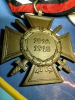 Náci WW1  Becsületkeresztje 1914/1918 Gyártójeles Ritka  T. & T. L.