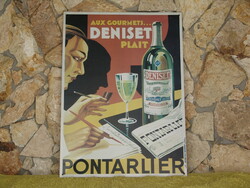 Old metal drink advertising sign