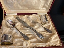 Silver christening / children's set (kk24) - with cup and napkin ring