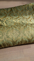 17 m klasszikus, barokk mintás, zöld-sárga (arany) bútorszövet, kárpit, textil