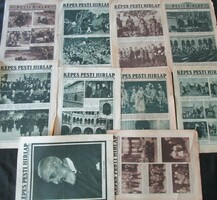 10 issues of Pest newspaper magazine with Horthy pictures, approx. 1928