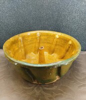 Antique ceramic dumpling baking tin