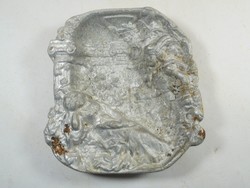 Régi retro alu alumínium hamutartó emberábrázolás - kb. 1980-as évekből