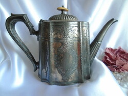 Antik angol  Viktoriánus  fém  kanna az 1800-as évek végéről.