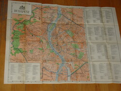 BUDAPEST 21 TÉRKÉP,UTCANÉVJEGYZÉK ÉS IDEGENVEZETŐ 1942