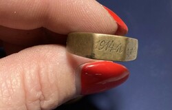 Handcrafted ring from World War I