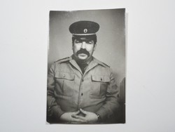 Old photo photo - uncle with mustache man man uniform