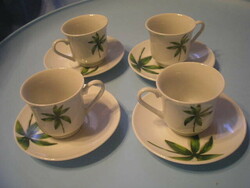 A rare magnificent coffee and tea set of 8 in porcelain