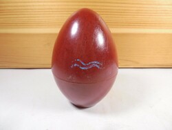 Retro műanyag szétcsavarozható tojás alakú tartó kb. 1970-es évekből