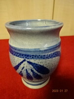Austrian salt-glazed ceramic vase, height 9 cm. He has! Jokai.