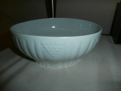 Zsolnay  fehér pogácsás tál 20cm