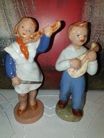 Ceramic musician couple from Nógrád?