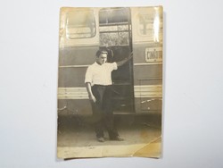 Régi fénykép Cinkota férfi sofőr Budapest BKV. busz vagy troli  kb. 1960-as évekből