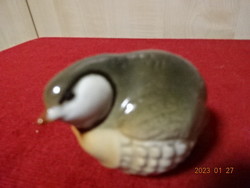 Russian Lomonosov porcelain figurine, a bird sitting on a nest. He has! Jokai.