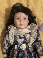 Promenade collection elizabeth porcelain head collector's doll