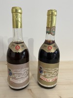 2 Bottles of 1968 vintages with 4 and 5 puttons from Tokaji