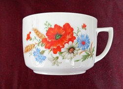 Zsolnay poppy tea cup 8.5X6cm