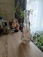Thick, heavy glass vase (28 cm)