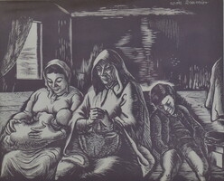 Vadász Endre (1901-1944) A VONATON (Daumier után)
