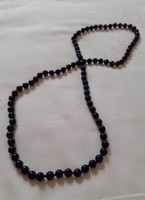 Knotted Deep Blue Glass Necklace (No Link)