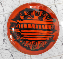 Erzsébet Fórizsné Sarai - huge ceramic bowl 37.5 Cm