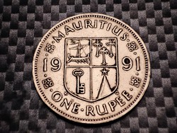 Mauritius 1 rúpia, 1991