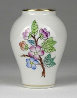 1L764 Herend porcelain violet vase with old Victoria pattern 6.5 Cm