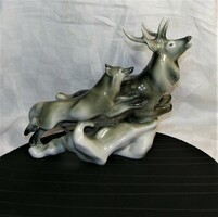 Stag deer - royal dux porcelain