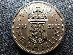 Anglia II. Erzsébet (1952-) skót címerpajzs 1 Shilling 1953(id71445)