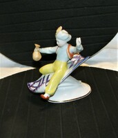 Aladin a varázsszőnyegen - Régi Hollóházi porcelán
