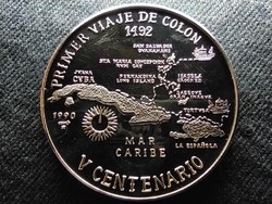 Kuba Kolumbusz első utazása .999 ezüst 10 Pezó 1990 PP(id72865)