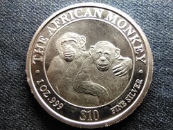 Szomália Csimpánz .999 ezüst 10 dollár fantáziaveret 2000 PP(id69868)