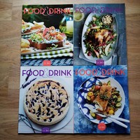 Food & Drink angol nyelvű magazin látványos étel és italreceptekkel.