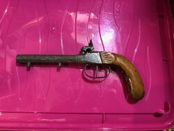 Kovás pisztoly, XIX. század eleje, 26 cm-es nagyságú, gyűjtőknek.