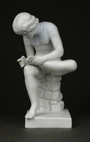 1F474 thorn-pulling boy biscuit porcelain statue 14 cm