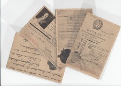 Copies of correspondence on postcards - 4 postcards in one (postal clean)