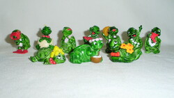 Tíz darab retro teknősbéka kinder figura -  gyűjtői darabok - 1991 Ferrero