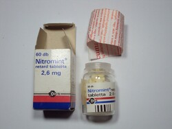 Retro Nitromint tabletta gyógyszer doboz - Egis gyártó - 1995-ös évből