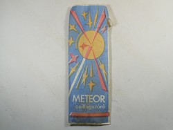 Retro METEOR csillagszóró, papír zacskó Bolyi Áfész 1980-as évekből