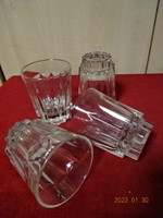 Thick-walled glass, four pieces, height 10 cm. He has! Jokai.
