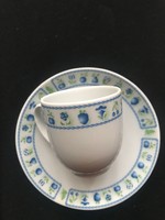 Alföldi porcelán kávés csésze/aljával,XX. szd. második fele. Sérülésmentes állapotban.