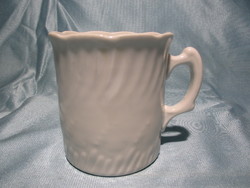 Antique white mug with cup