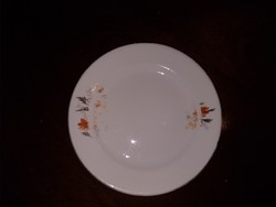 Old Chinese porcelain cake plate with flowers 17.5 cm