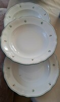 2 antique Czech porcelain plates. Size: 24 cm.