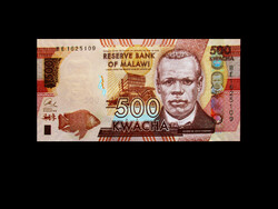 UNC - 500 KWACHA - MALAWI - 2014 (John Chilembwe - a hős...arcképével!)