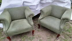 Antik plüss fotel 2 darab szép állapotban