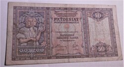 Banknotes 50 korun slovakia rr t2