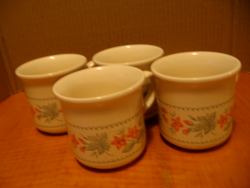 4 db angol Biltons geránium virágos csésze egyben