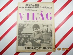 Régi retró újság - VILÁG - Politikai hetilap - 1989. szeptember 28. - Születésnapra ajándék