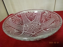 Glass bowl, diameter 22 cm, height 6.2 cm. He has! Jokai.
